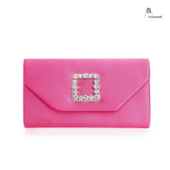 Elise Satin Clutch