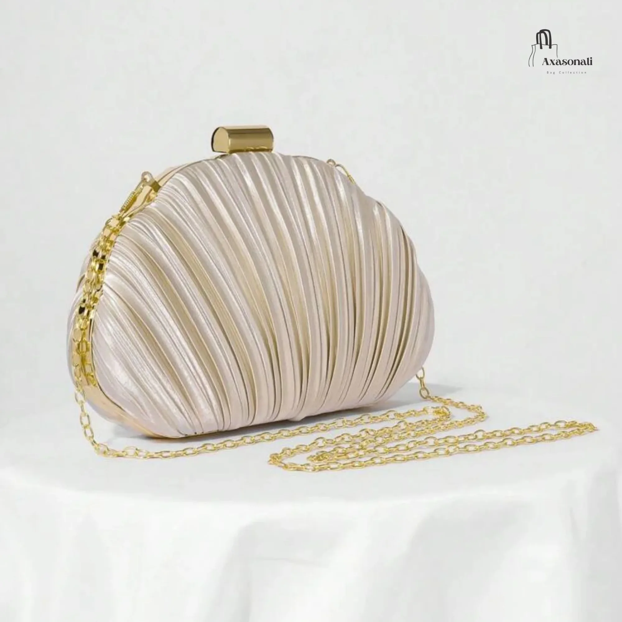 Ayla Pleated Clutch